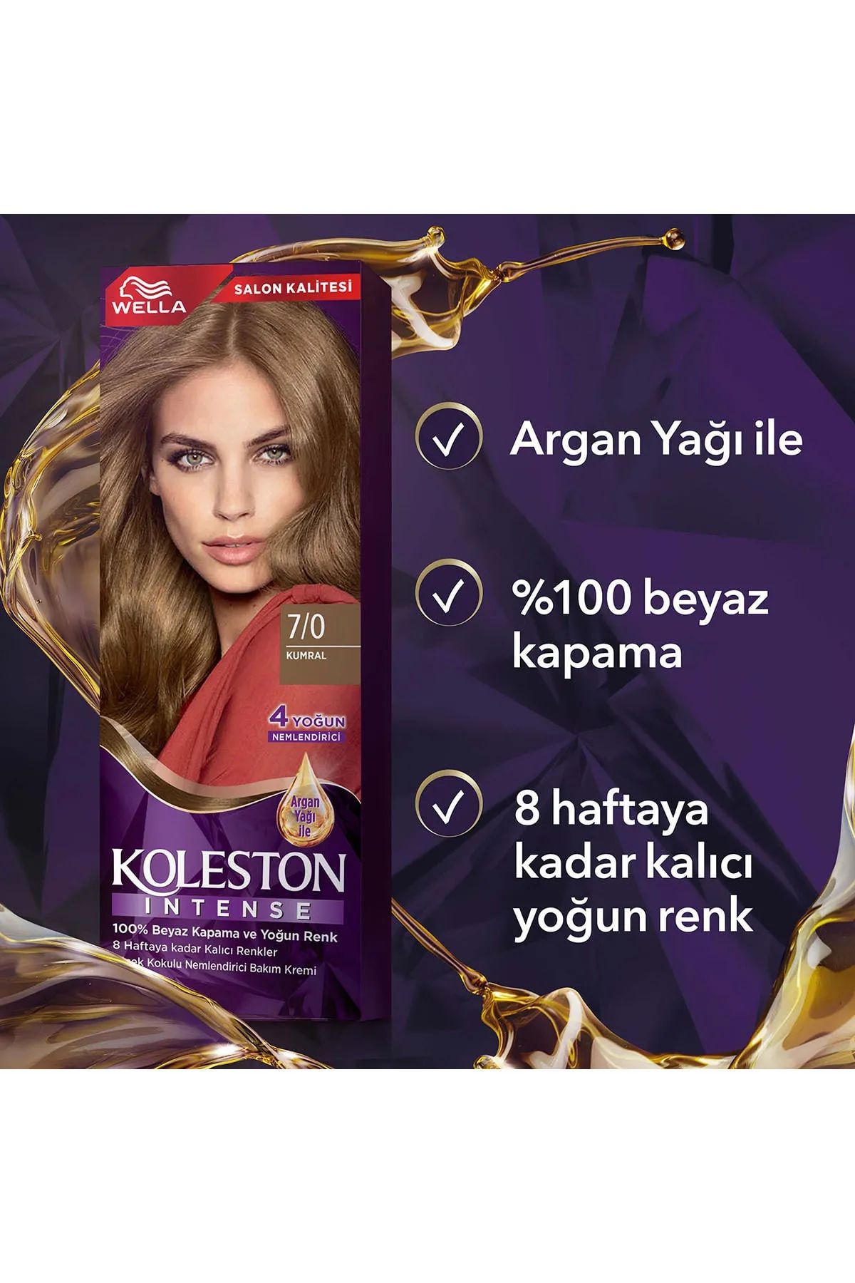 Koleston Intense Saç Boyası 7/0 Kumral - Salon Kalitesi