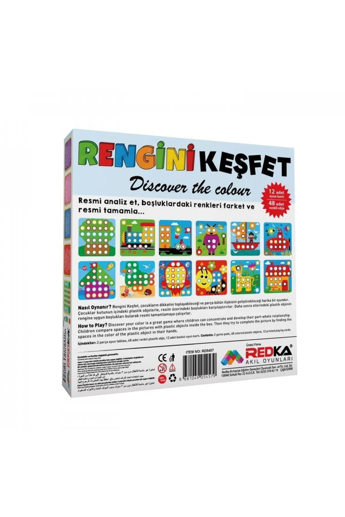 Redka /kumtoys Kumtoys Rengini Keşfet Dikkat Ve Kavrama Oyunu