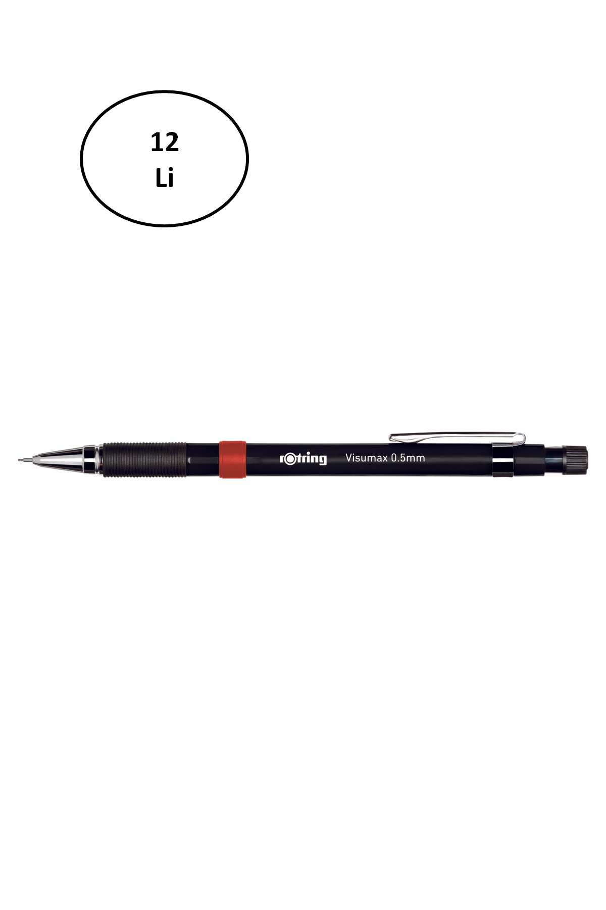 Rotring Visumax Versatil Kalem Siyah 0.5 MM 12'li