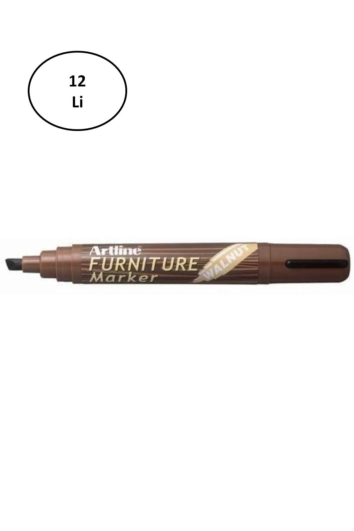 Artline Furniture Ahşap Marker Ek 95 Walnut Ceviz 12'li