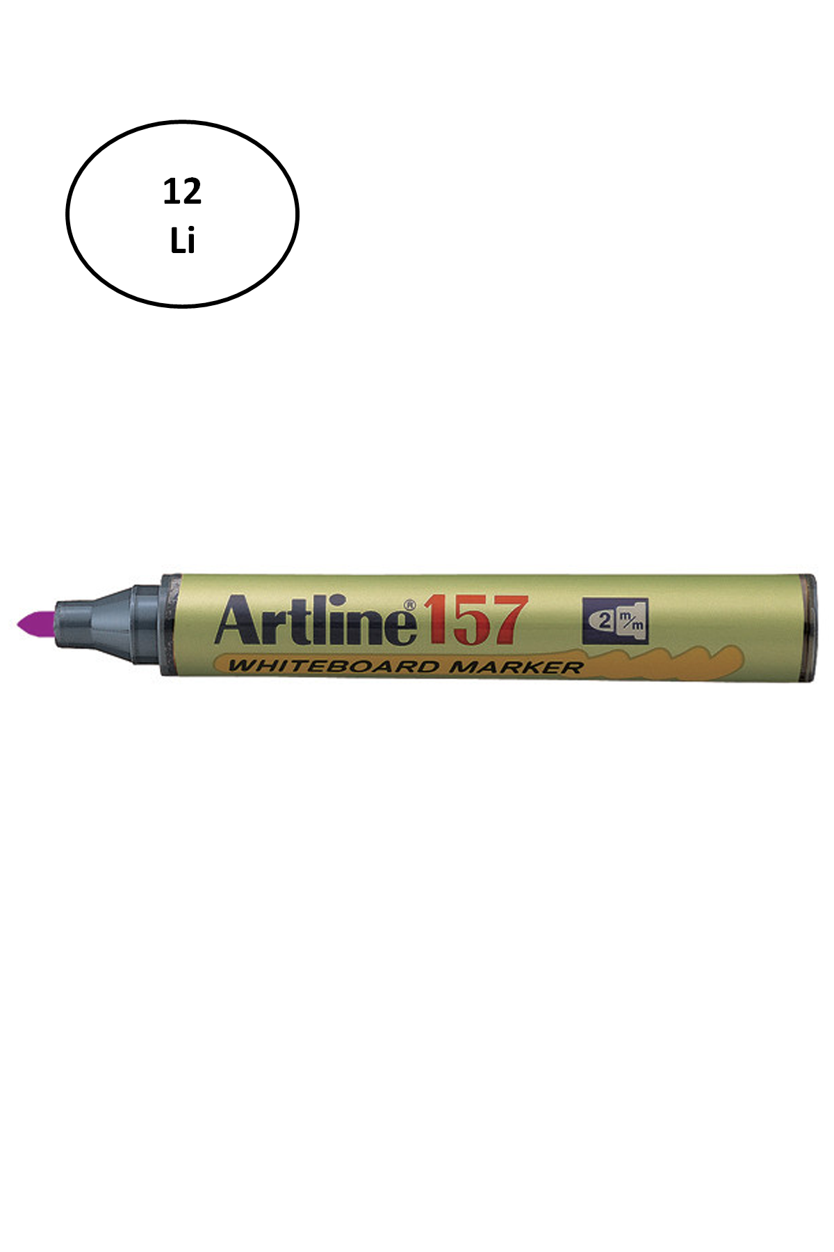 Artline 157 Tahta Kalemi Mor 12'li