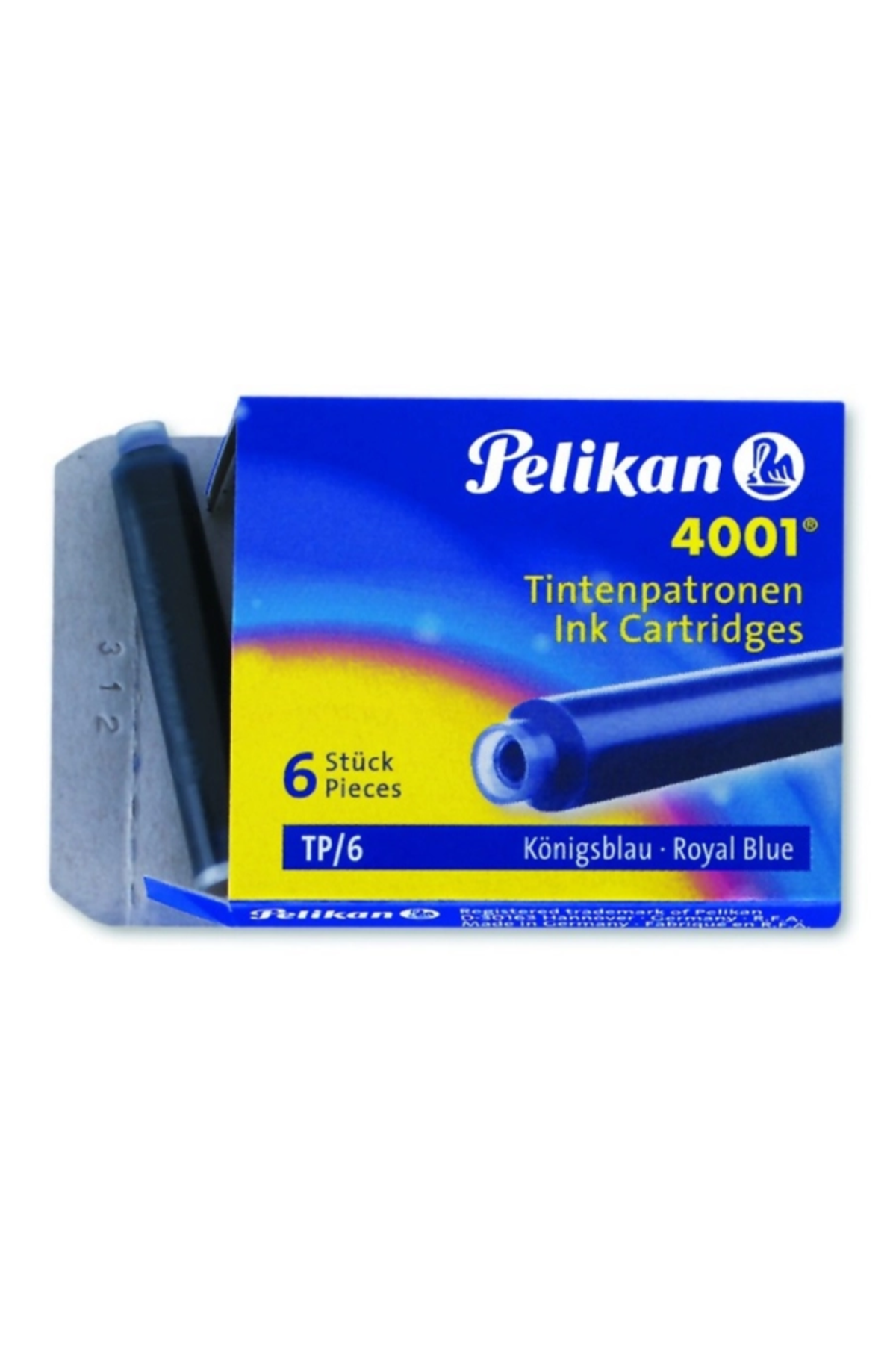 Pelikan Dolmakalem Kartuşu 4001 Küçük Mavi 6'lı