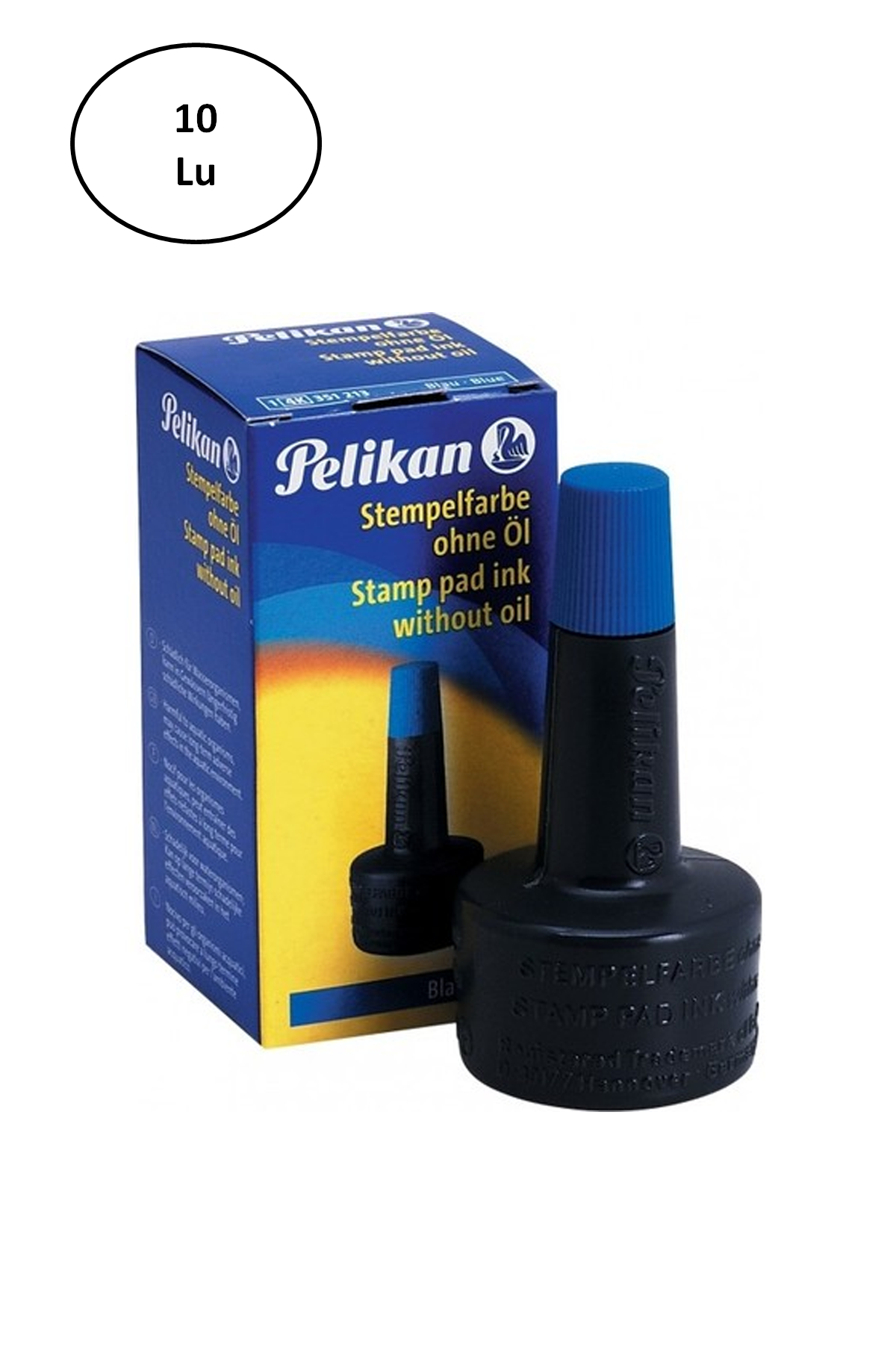 Pelikan Stampa Mürekkebi Mavi 28 Ml 10'lu