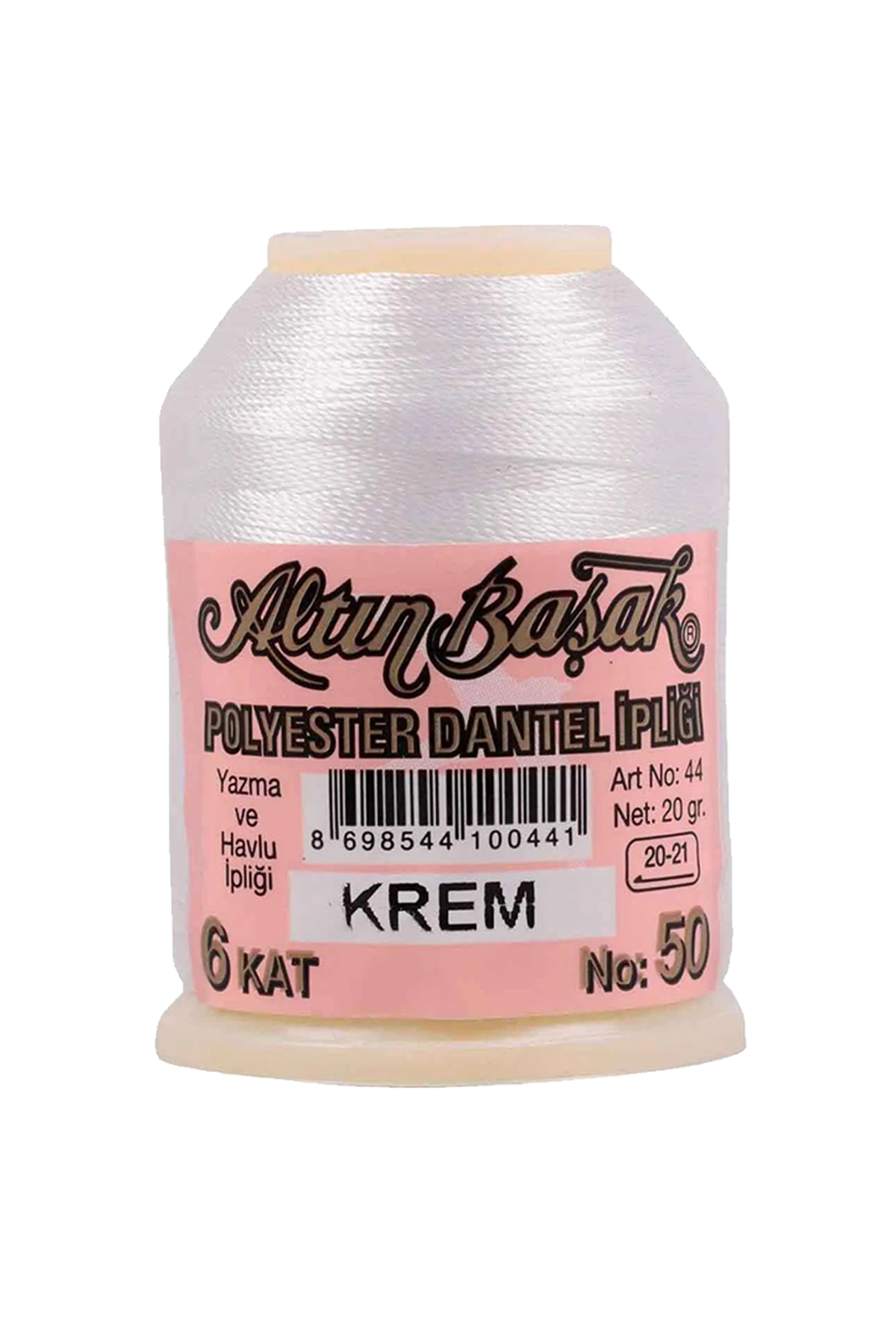 3 Adet Altınbaşak Oya ve Dantel İpi 20 gr - Turk - No: KREM - 790 - 430