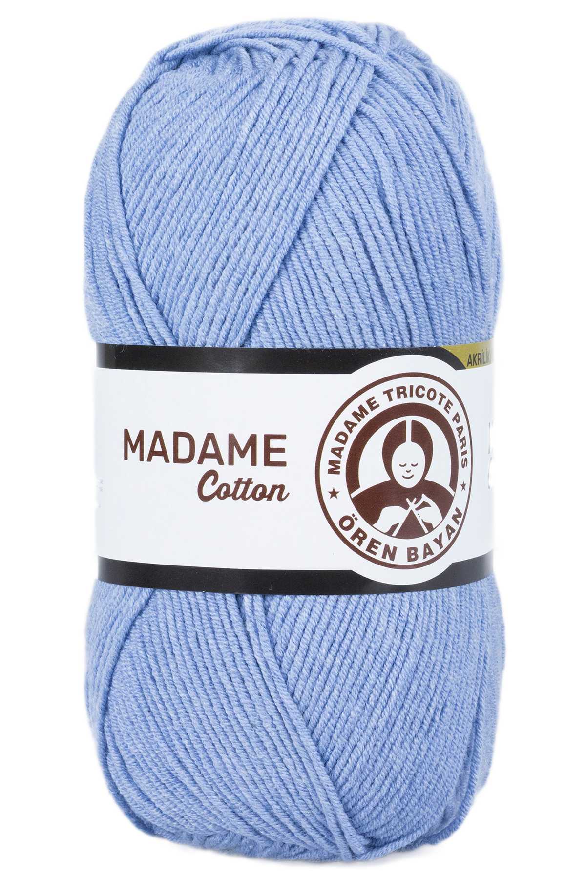 1 Adet Madame Cotton El Örgü İpi Yünü 100 gr 013 Koyu Mavi