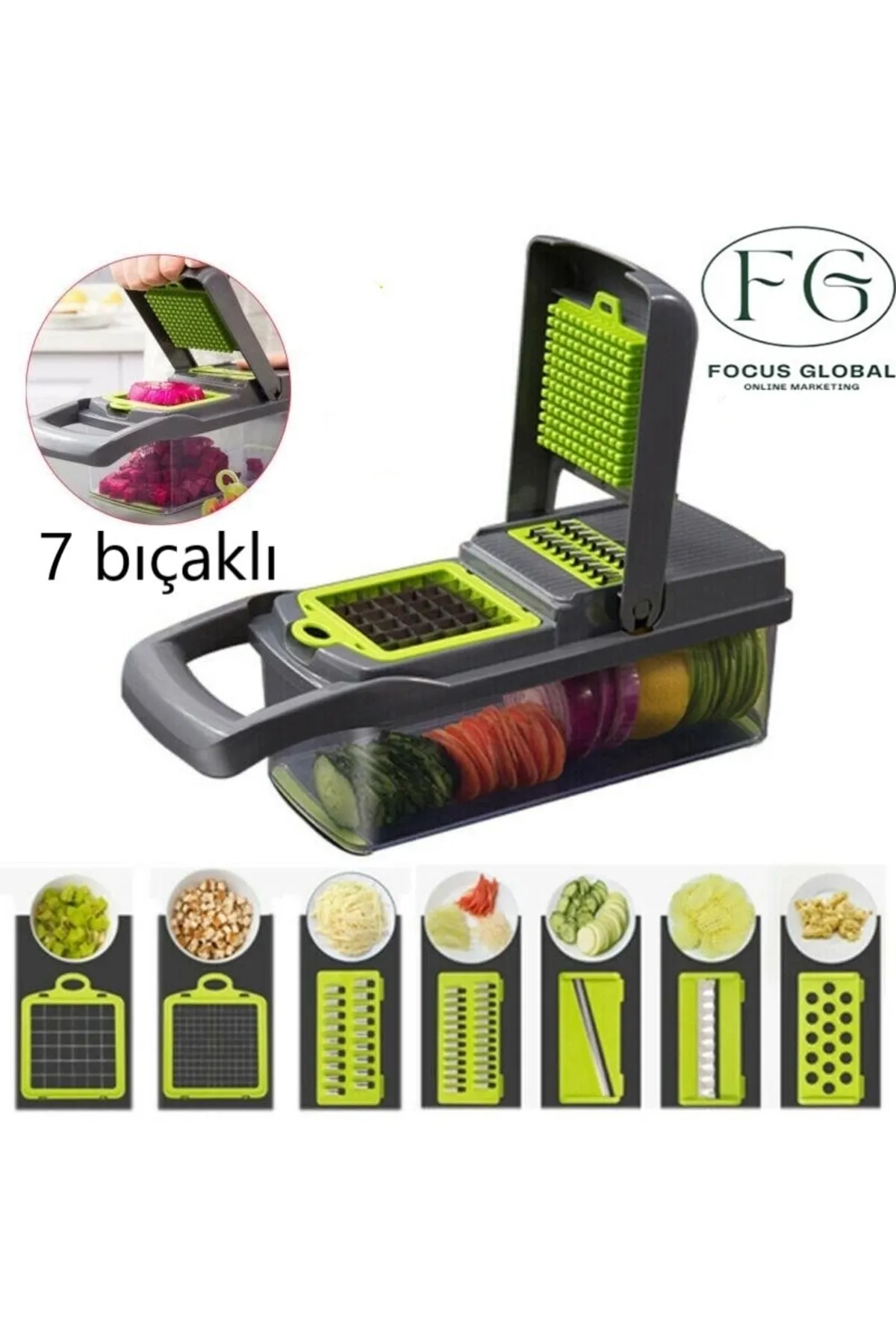 Nicer Dicer Cutter Plus Pratik Sebze Doğrayıcı Rende Practical Vegetable Slicer Sebze Dilimleyici 094