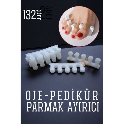 Turk Oje Parmak Ayırıcı Pedikür Süngeri 132 Çift