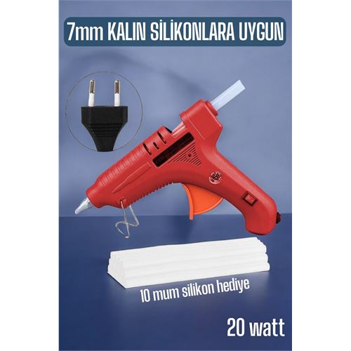 Turk Sıcak Silikon Tabancası 20 Watt İnce Tip