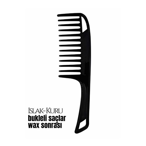 Turk Bukleli Saç Fön Wax Sonrası Tarak Karbon Nano Absolute Professional