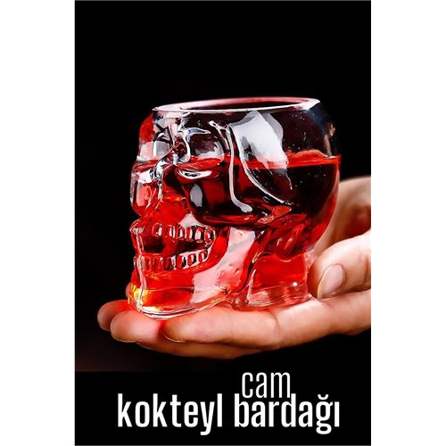 Turk Kokteyl Bardağı Kurukafa Cam