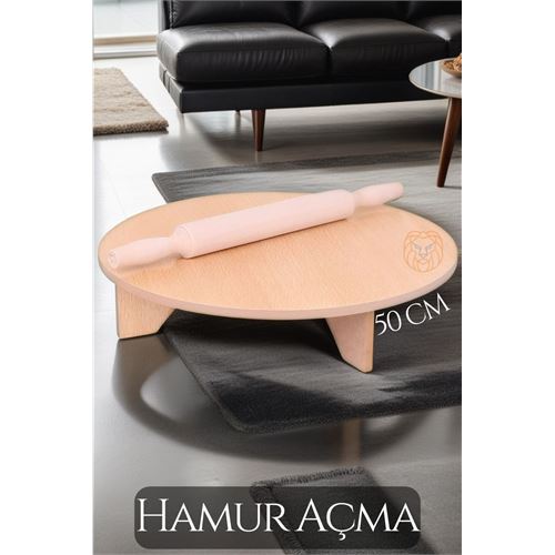 Turk Merdaneli Hamur Açma Masası 50 cm