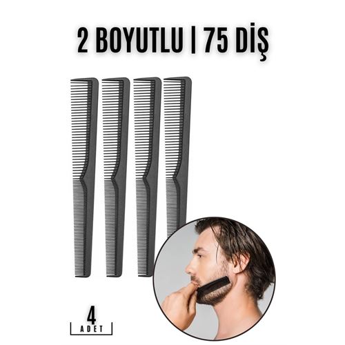 Turk Sakal Bıyık Saç Tarağı 4 lü SET Jess Design