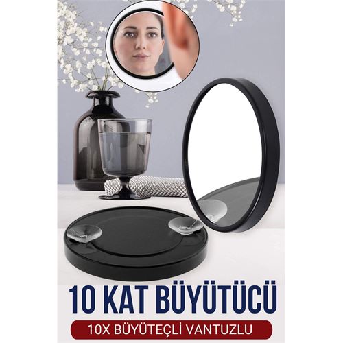 Turk 9 Cm 10X Büyüteçli Makyaj Aynası