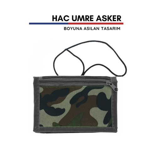 Turk İpli Asker Hac Umre Cüzdanı