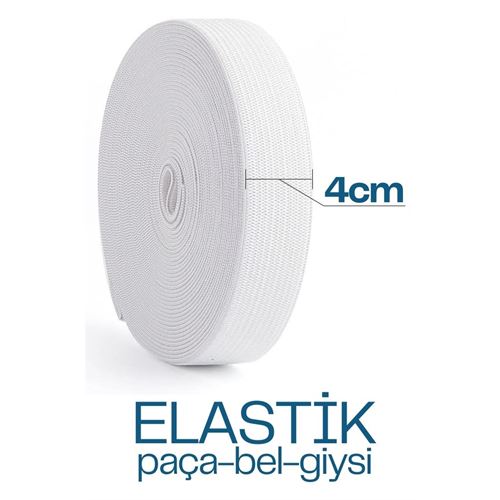 Turk Yassı Bel Paça Giysi Lastiği 10 mt 3 cm