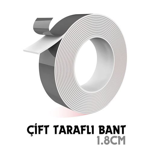 Turk 2 Metre Çift Taraflı Yapıştırıcı Bant Çivisiz Montaj