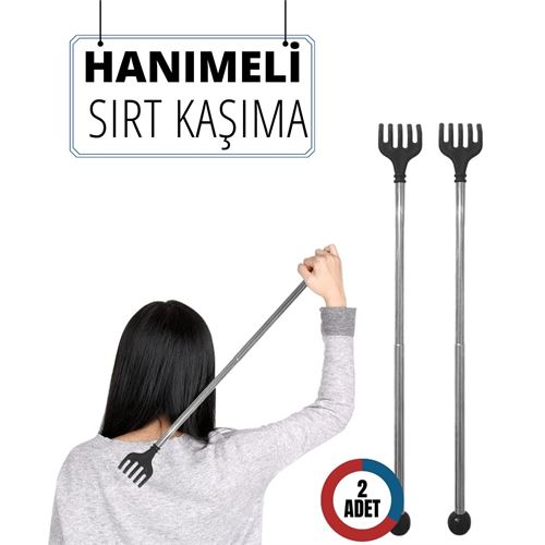 Turk 2 Lİ Hanımeli Metal Sırt Kaşıma Aparatı