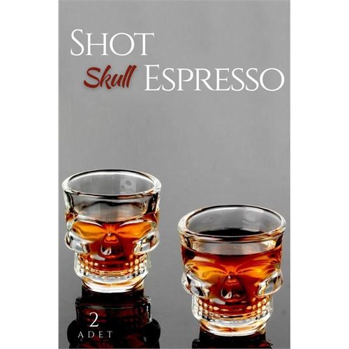 Turk 2 Adet Kurukafa Shot ve Espresso Bardağı