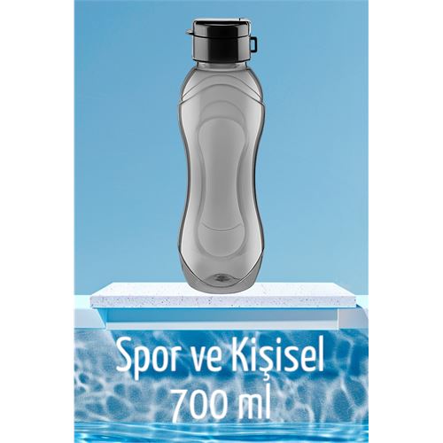 Turk Prime Matara 700 ml SİYAH Spor ve Kişisel Matara