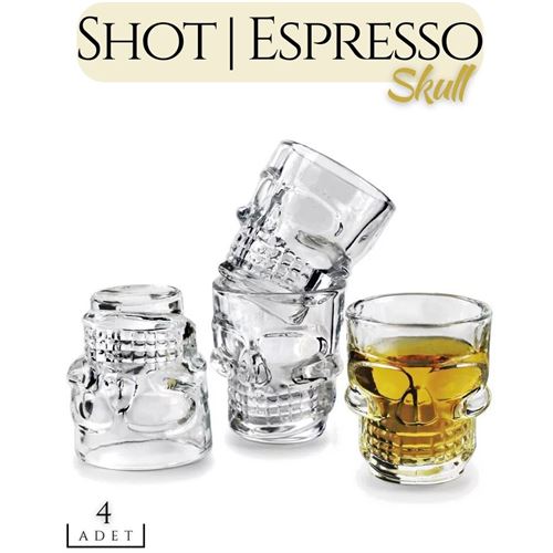 Turk 4 Adet Skill Shot ve Espresso Bardağı