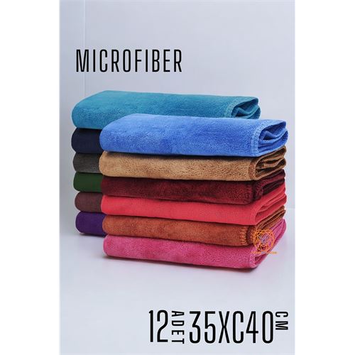 Turk MicroFiber Temizlik Bezi 12 ADET Towel Design