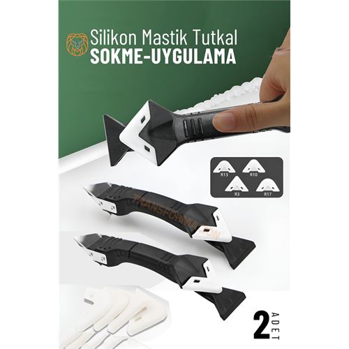 Turk Silikon Mastik Tutkal Sökme ve Uygulama 2 Lİ SET