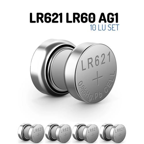 Turk LR621 LR60 AG1 1.55V 10 Adet Alkaline Pil