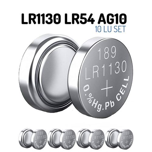 Turk LR1130 LR54 AG10 1.55V 10 Adet Alkaline Pil