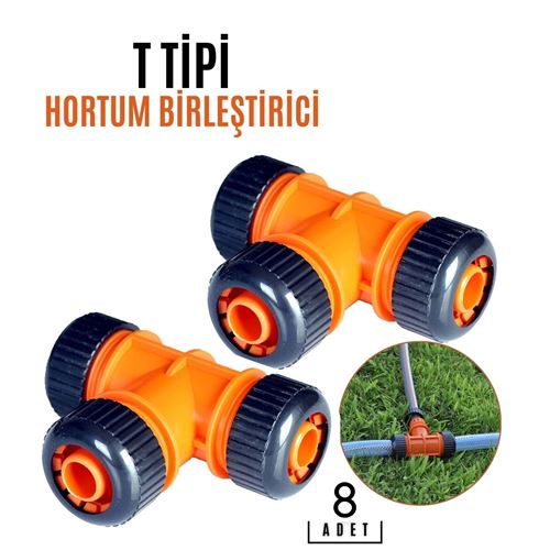 Turk 8 ADET T TİPİ Hortum Birleştirici Aparat  718857 Toptan Paket