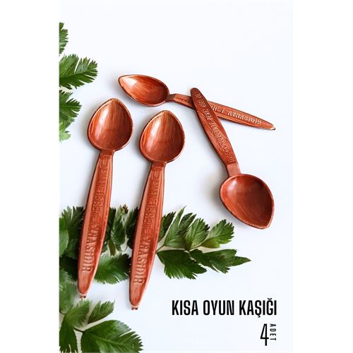 Turk 16 ADET İnce Küçük Oyun Kaşığı 714520 Toptan Paket