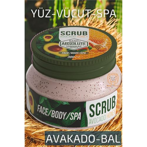 Turk 4 ADET Avakado Bal Scrub Peeling Nano Absolute Professional 719463  Toptan Paket