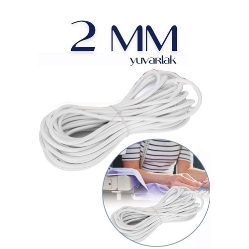 Turk 40 METRE Bel Paça Giysi Lastiği 2 mm 716720 Toptan Paket