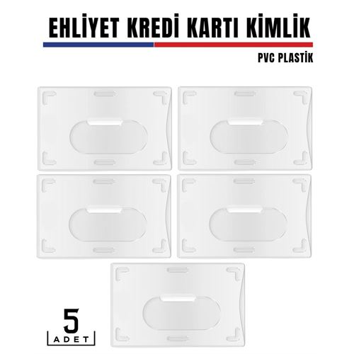 Turk 20 ADET Ehliyet ve Kimlk Kart Koruyucu 427980 Toptan Paket