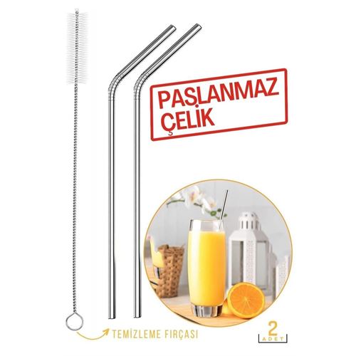 Turk Çelik Pipet Seti Pierre Design