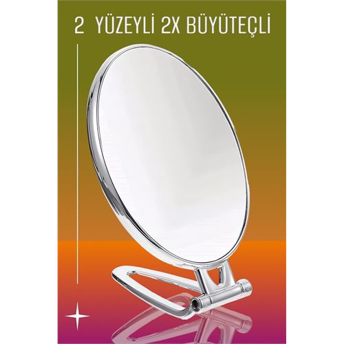 Turk 2X Büyüteçli 2 Taraflı Banyo Makyaj Aynası