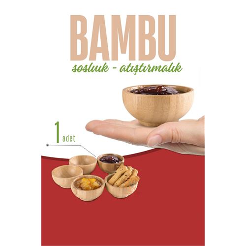 Turk Bambu Sosluk Reçellik Seti 1 ADET Mini