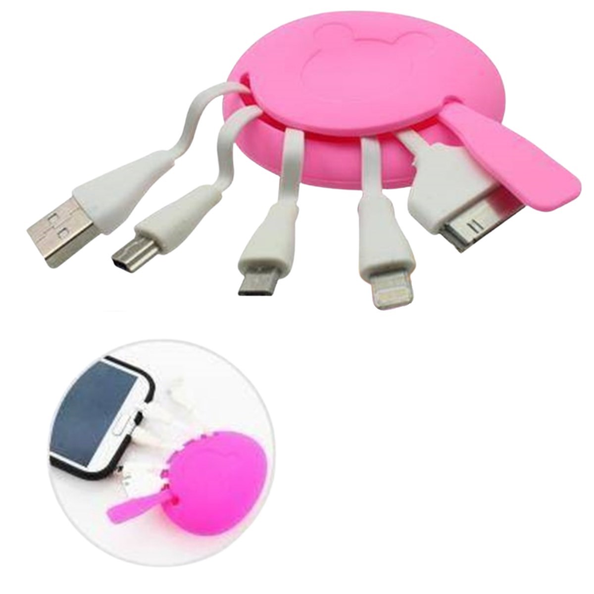 Çoklu USB Kablo Adaptörü Tasarım Harikası Çoklu USB Kutusu (4767)