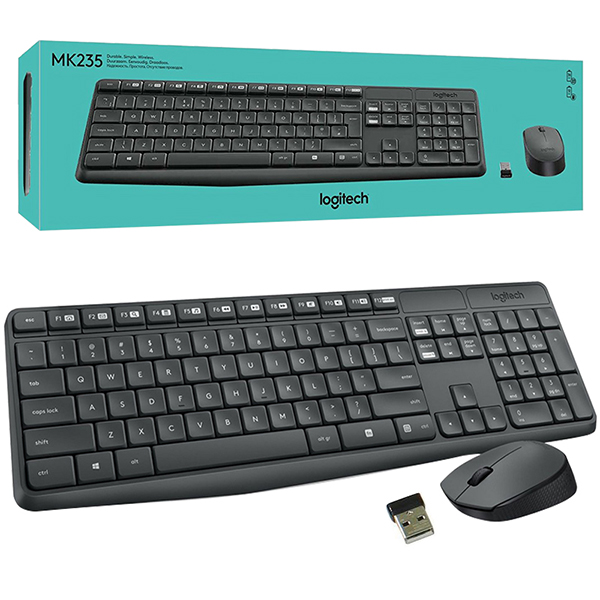 LOGITECH MK235 KABLOSUZ KLAVYE MOUSE SET (4767)