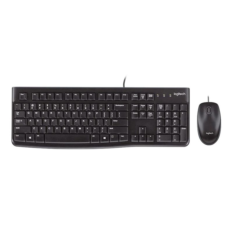 LOGITECH MK120 USB Q SİYAH KABLOLU KLAVYE+MOUSE SET (4767)