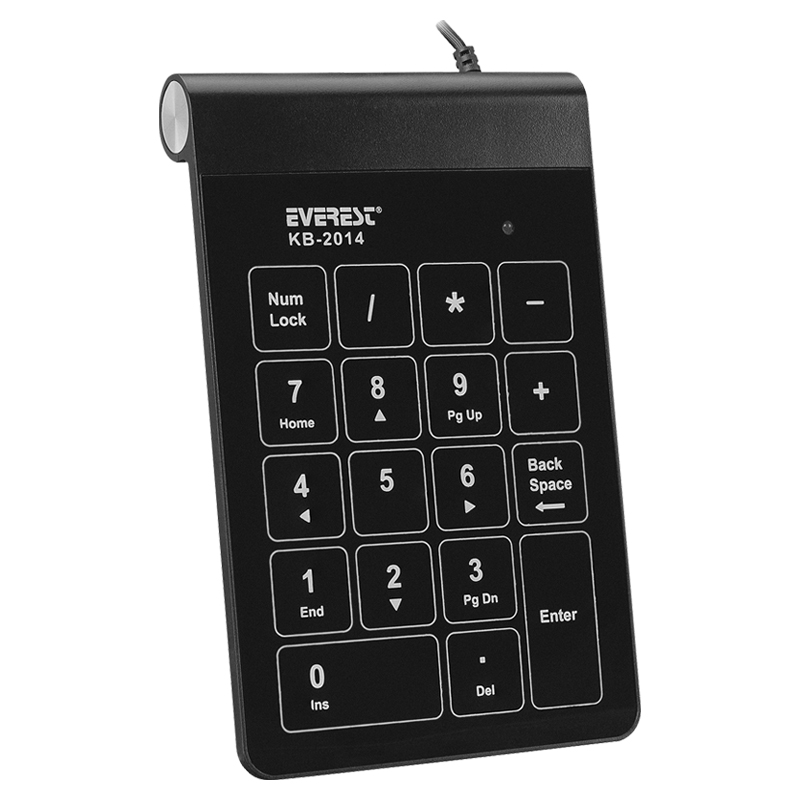 EVEREST KB-2014 USB DOKUNMATİK NUMERİK STANDART KLAVYE SİYAH (4767)