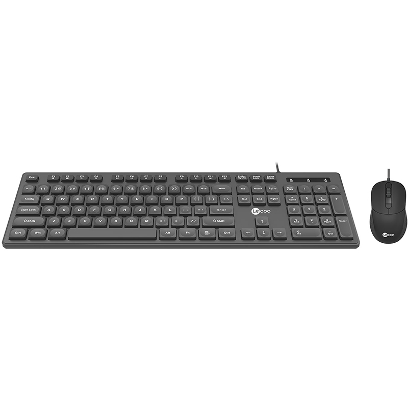 LENOVO LECOO CM102 USB KABLOLU SİYAH Q KLAVYE  MOUSE SET (4767)