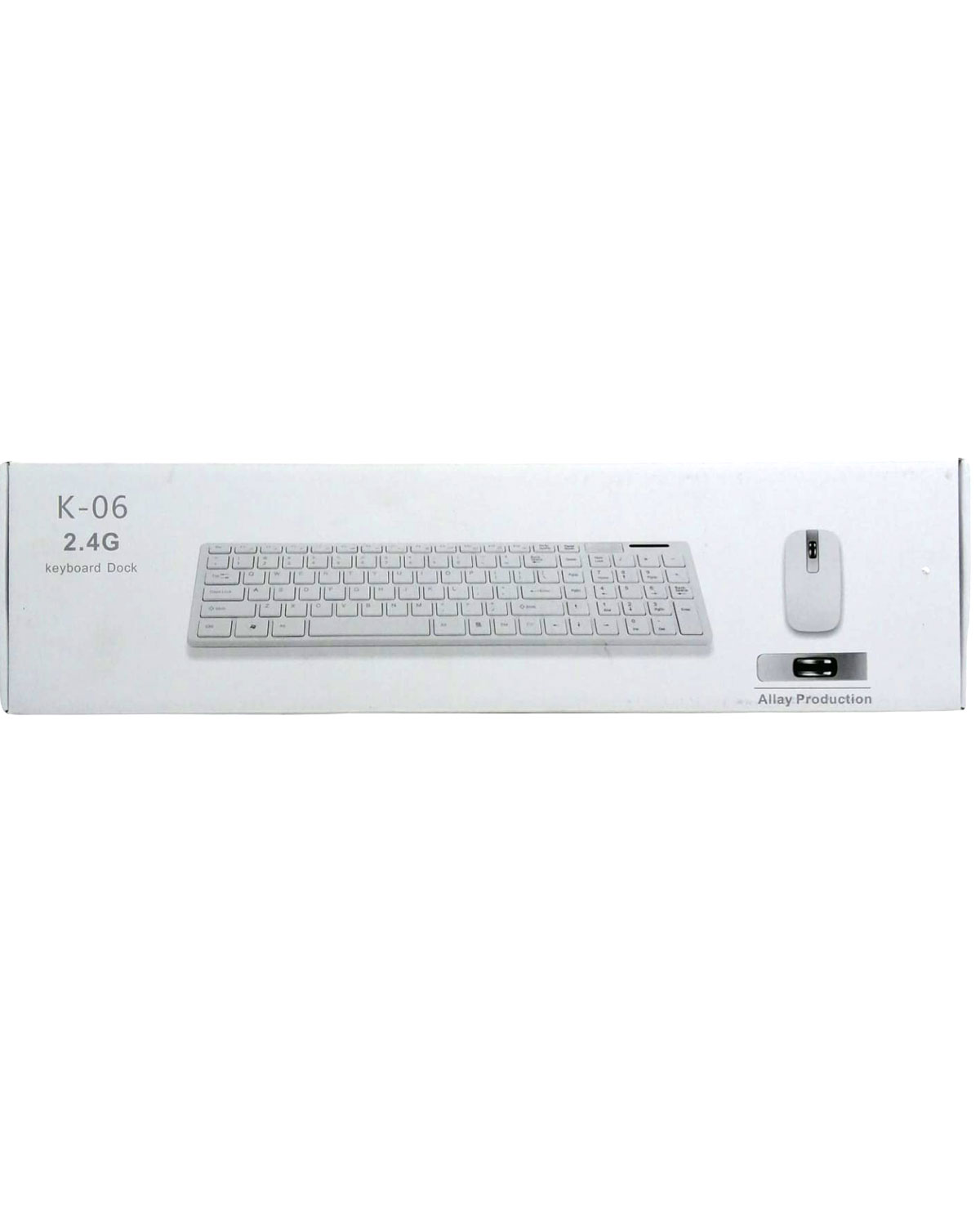 K-06 BEYAZ DOCK WIRELESS KABLOSUZ KLAVYE MOUSE S PL-374 (4767)