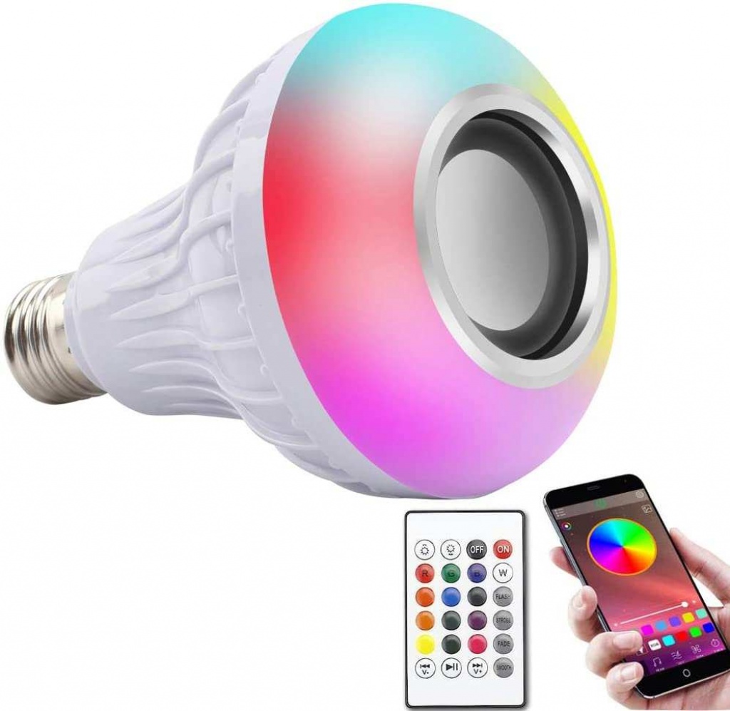 Bluetooth Hoparlör Akıllı Led Ampul Lamba (4767)