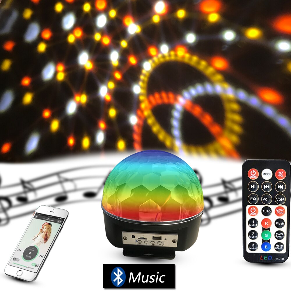 Bluetooth Sd Aux Usb Led Disko Lamba Topu Speaker (4767)