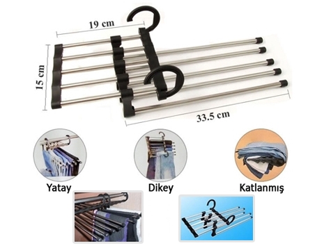 Magic Hanger 5in1 Pantolon Askısı (4767)