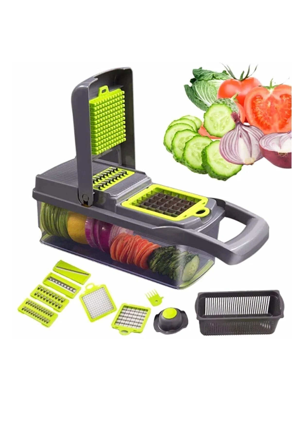 Çok Fonksiyonlu Sebze Doğrayıcı - Çeyiz Seti- Çeyiz Listesi - Vegetable Chopper (4767)