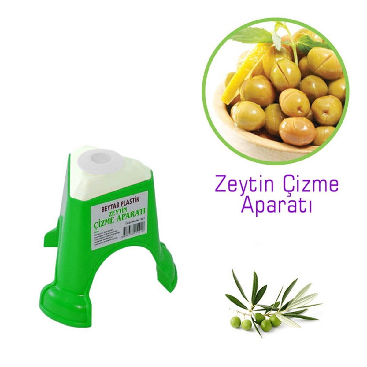 Kolay Zeytin Dilme Çizme Aparatı Pratik Kolay Zeytin Çizici Alet (4767)