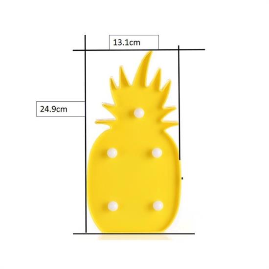 Ananas Şeklinde Ledli Dekoratif Eğlenceli Çocuk Gece Lambası (4767)