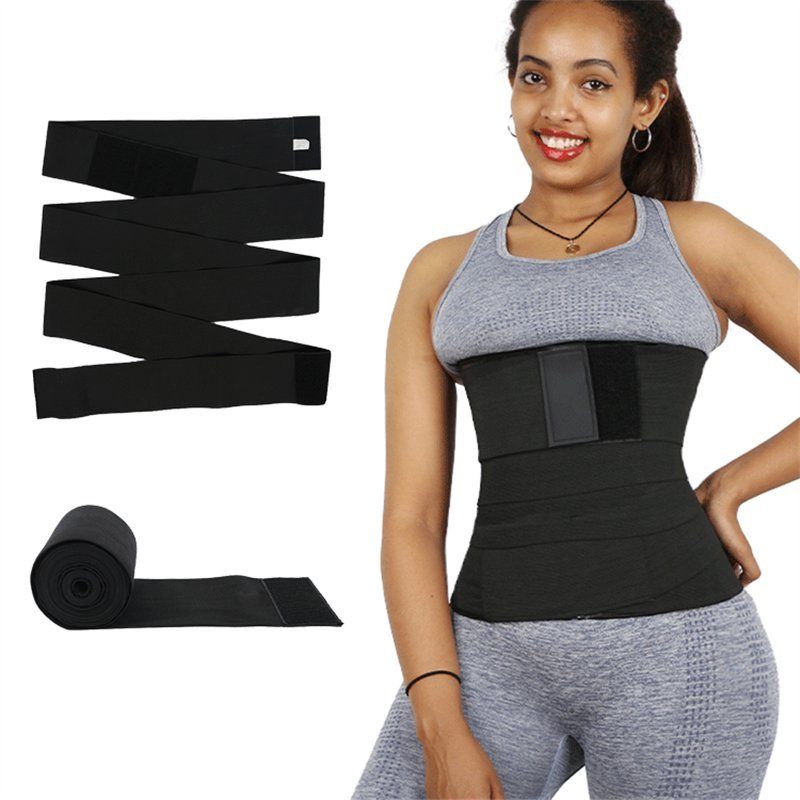 Waist Trainer İnceltici Zayıflatıcı Kum Saati 4m Sarma Bel Korse (4767)