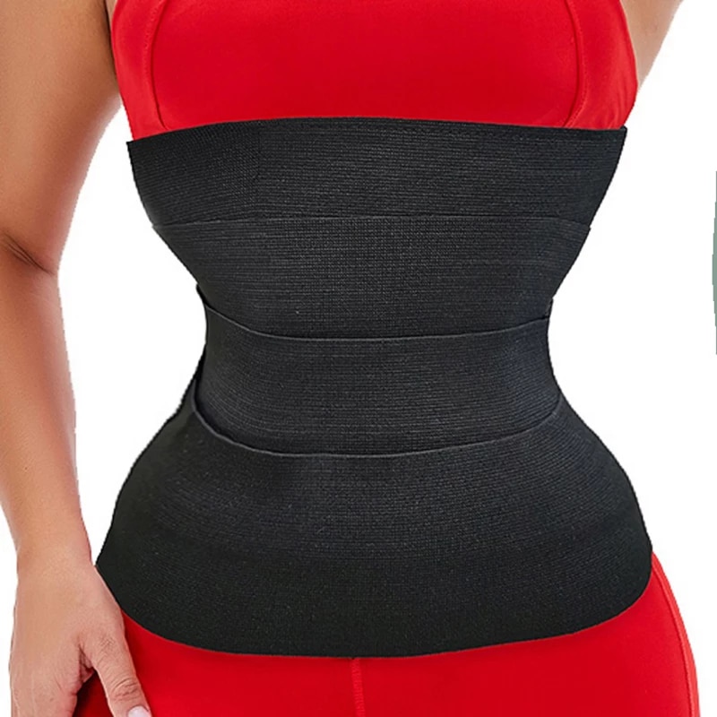 Waist Trainer İnceltici Zayıflatıcı Kum Saati 4m Sarma Bel Korse (4767)